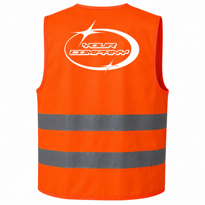 Hi-Vis Vest (Reflectors) with DTF Print