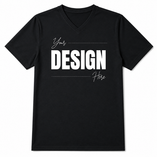 Premium V-Neck T-Shirt with DTF Printing