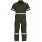 Coverall Short Sleeve (With Reflector) with Embroidery