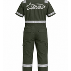 Coverall Short Sleeve (With Reflector) with Embroidery