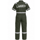 Coverall Short Sleeve (With Reflector) with DTF Print - Twill