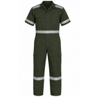 Coverall Short Sleeve (With Reflector) with DTF Print - Twill