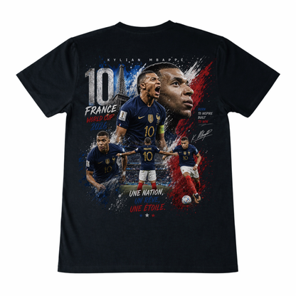 Kylian Mbappé "Une Nation. Un Rêve. Une Étoile." Graphic T-Shirt – France Edition