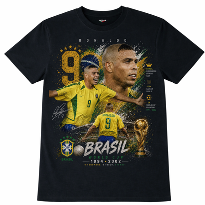 Ronaldo Nazário "O Fenômeno" Graphic T-Shirt – Brazil Legends Edition