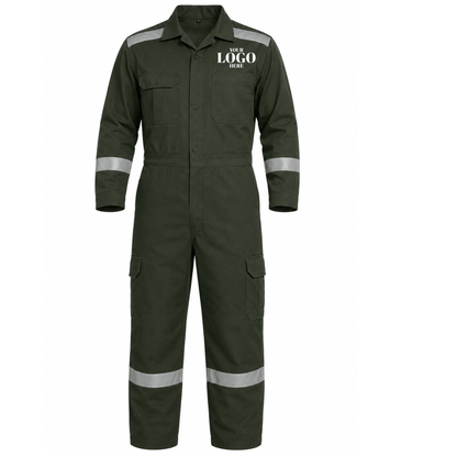 Coverall Long Sleeve (With Reflector) with DTF Print - Twill