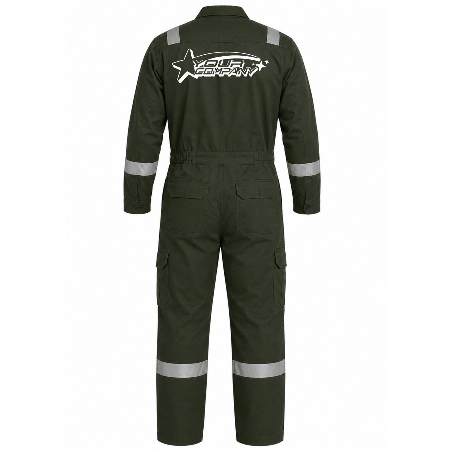 Coverall Long Sleeve (With Reflector) with DTF Print - Twill
