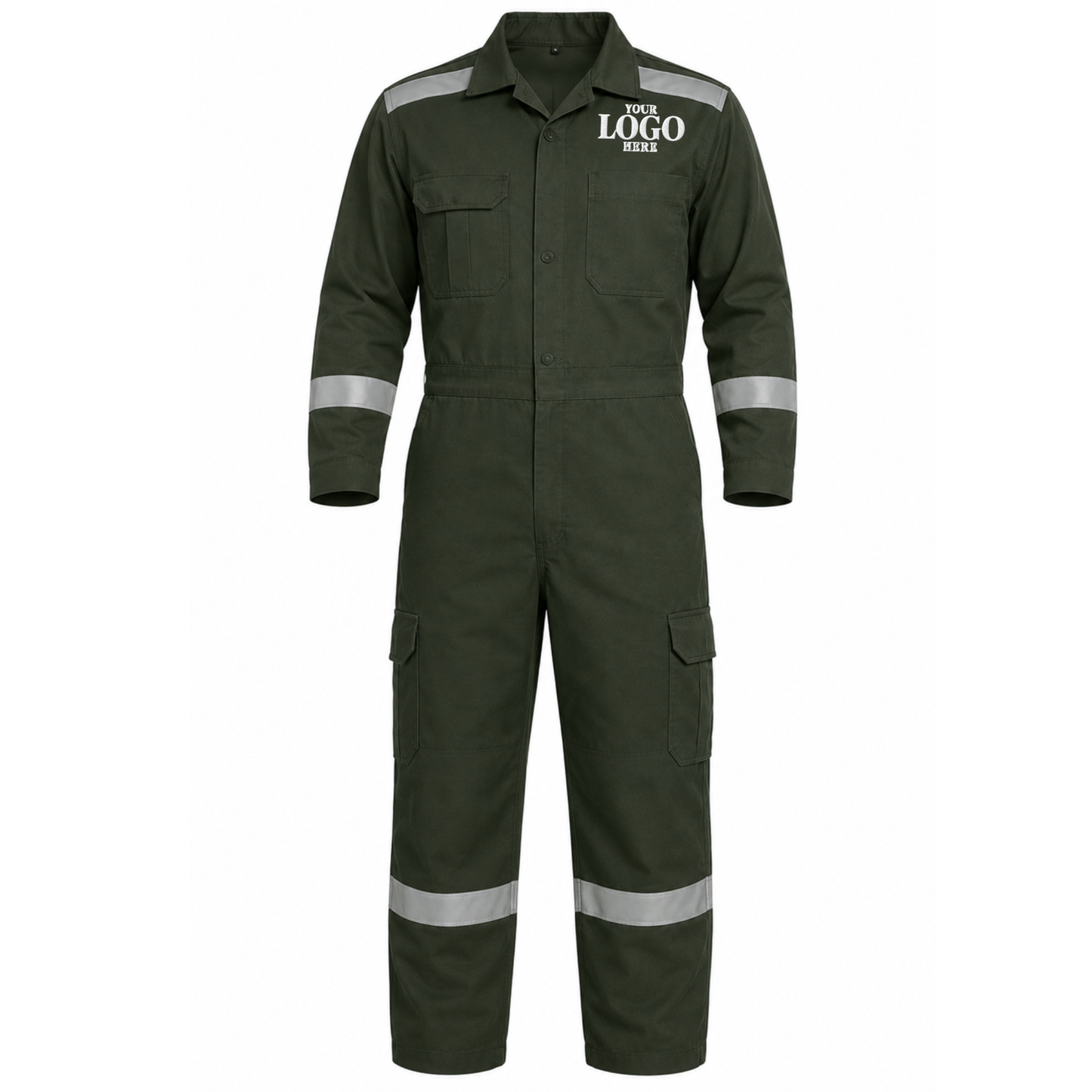 Coverall Long Sleeve (With Reflector) with Embroidery