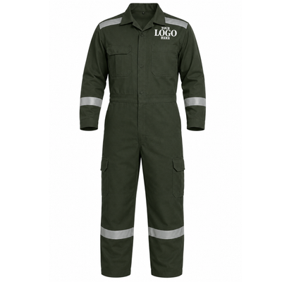 Coverall Long Sleeve (With Reflector) with Embroidery