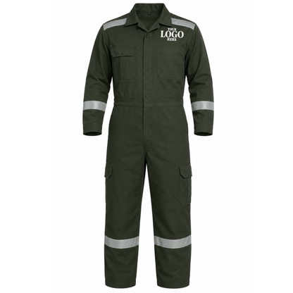 Coverall Long Sleeve (With Reflector) with Embroidery