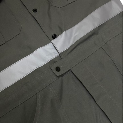 Coverall Short Sleeve (With Reflector) with DTF Print - Twill