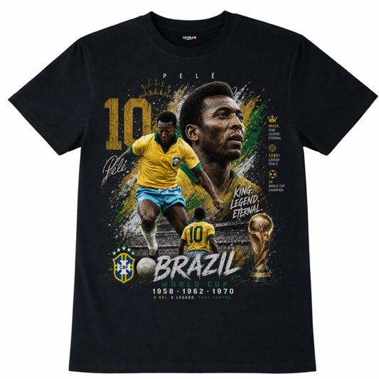 Pelé "O Rei" Graphic T-Shirt – Brazil Legends Edition