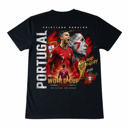 Cristiano Ronaldo "Road to Glory" Graphic T-Shirt – Portugal Edition