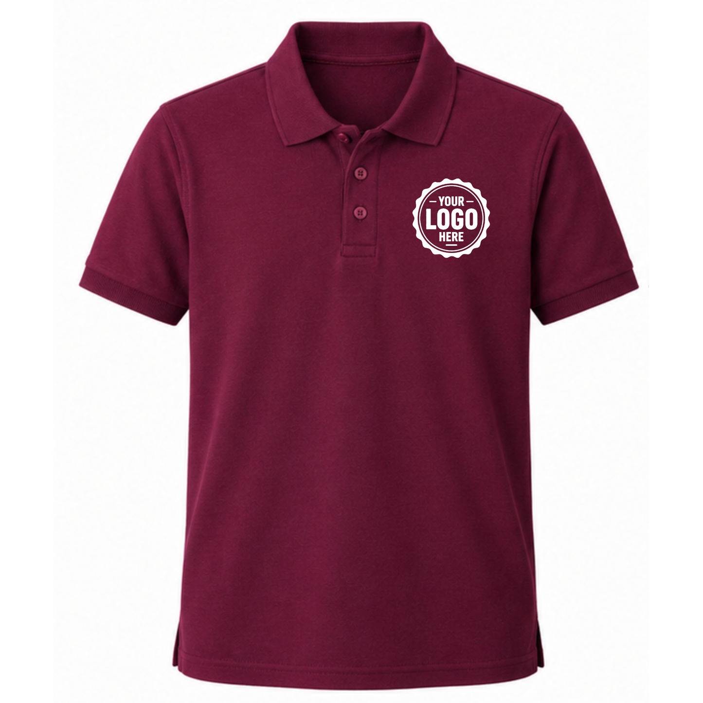 Lightweight Polo Shirt with DTF Printing