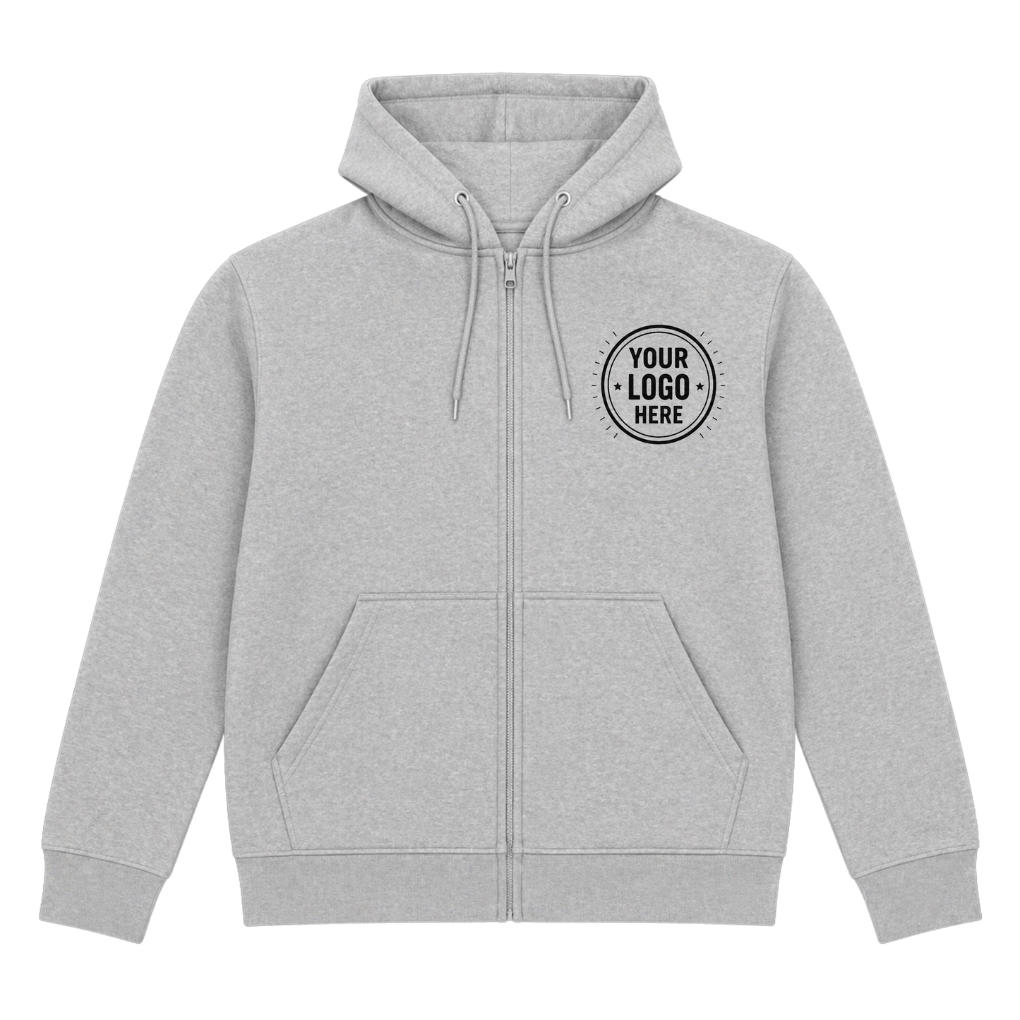 Zip-Up Hoodie with DTF Printing