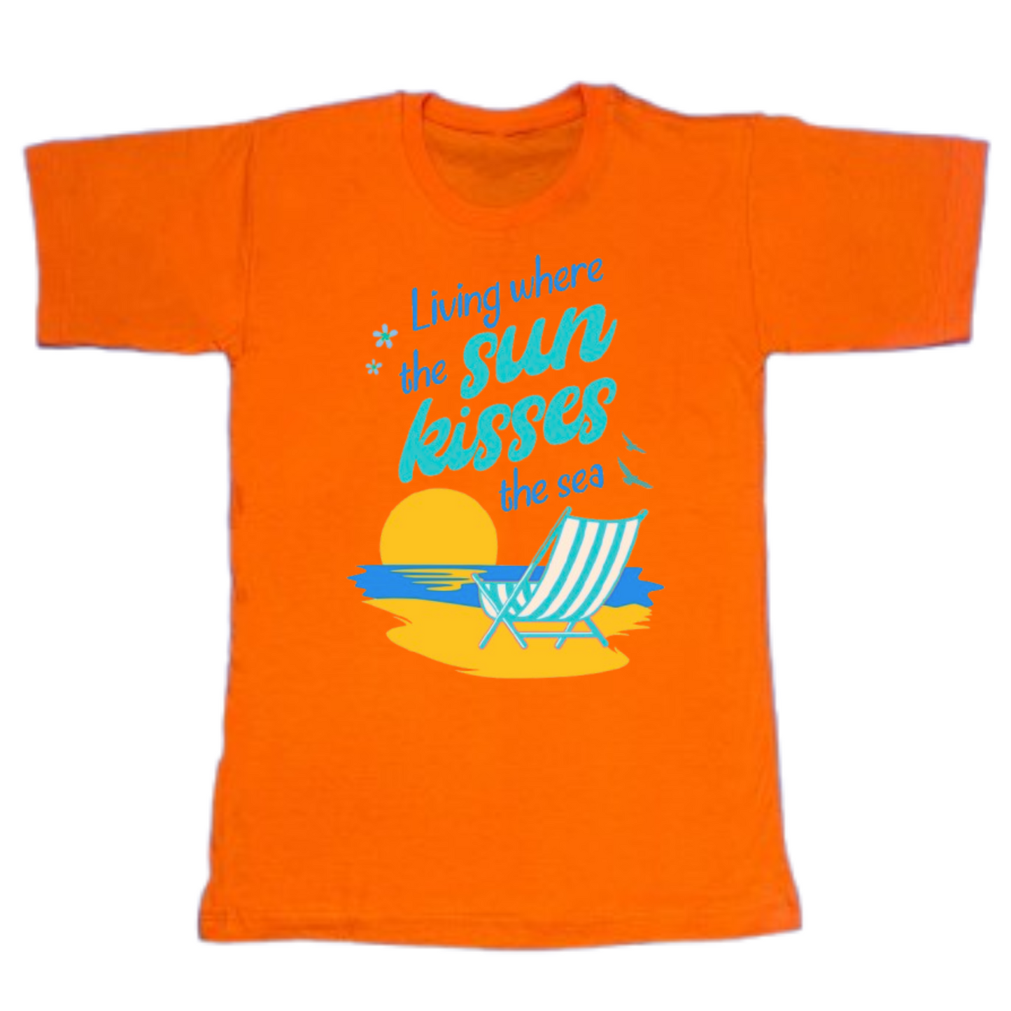 Living Where The Sun Kisses The Sea T-Shirt
