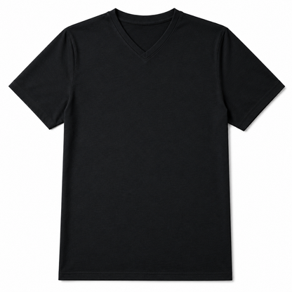 Premium V-Neck T-Shirt with embroidery