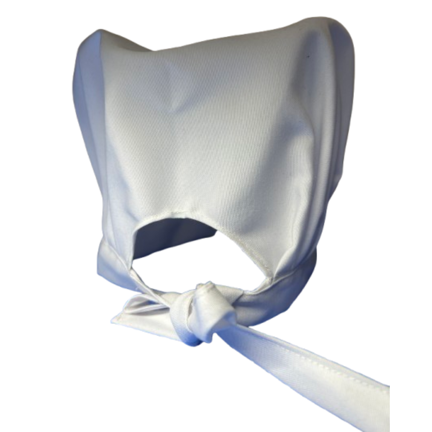 White Chef's Hat with a ribbon on a white background