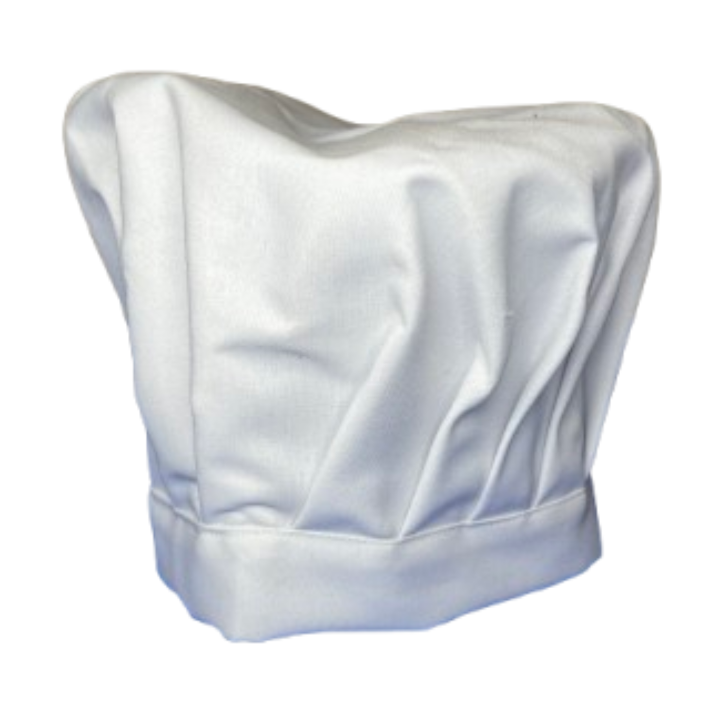 White chef's hat on a white background