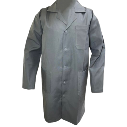 Gray dust coat on a white background