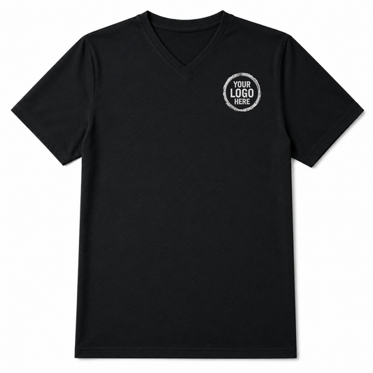 Premium V-Neck T-Shirt with embroidery