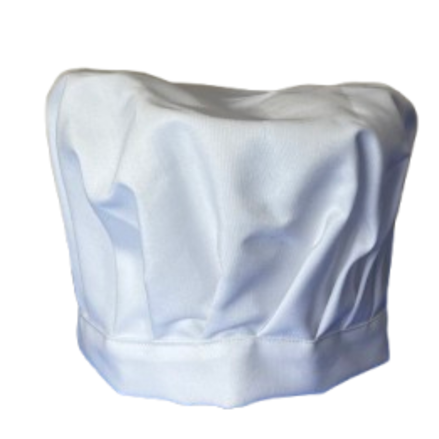 White chef's hat on a white background