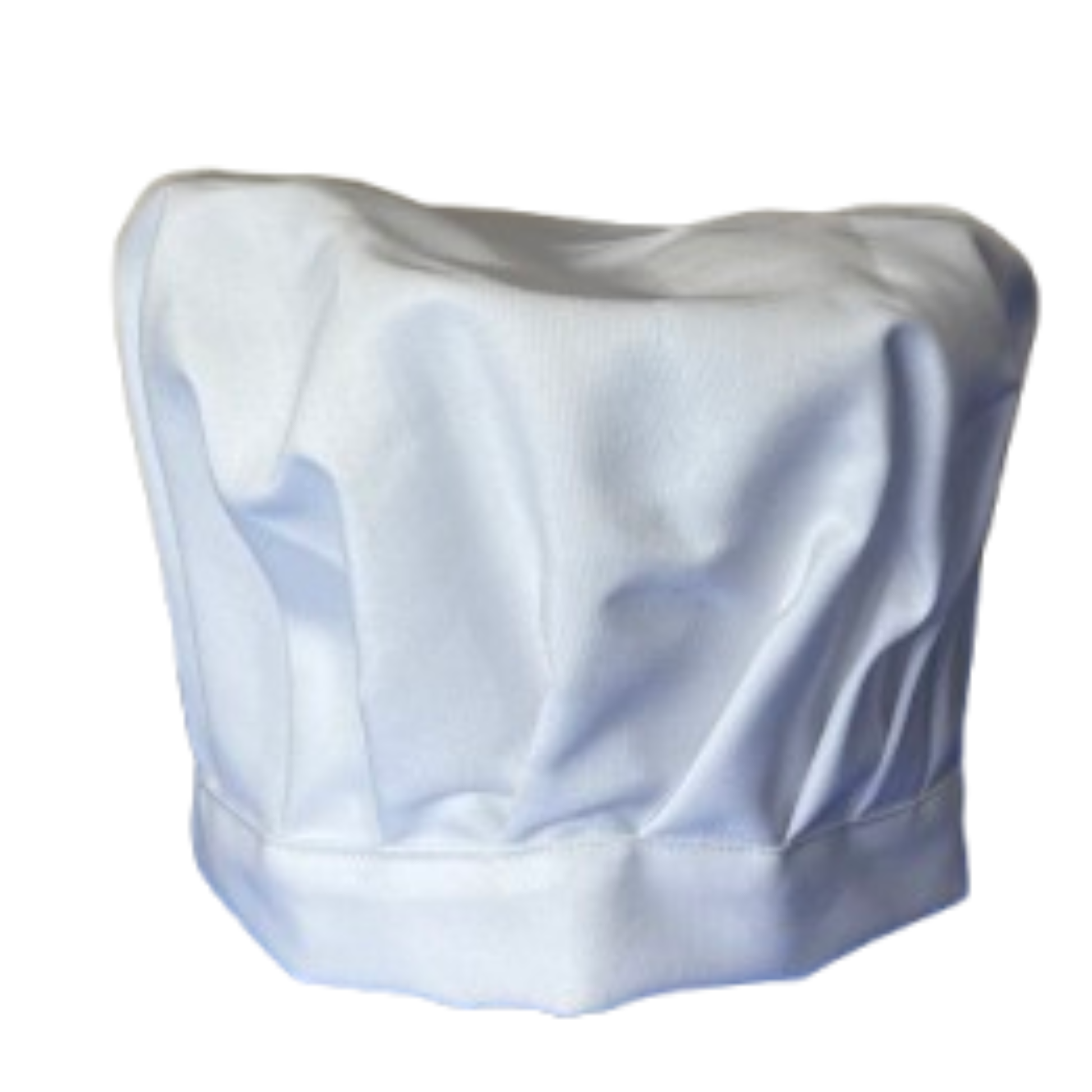 White chef's hat on a white background