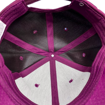 Inside view of high-quality baseball cap showing structure – Anza Print Kenya