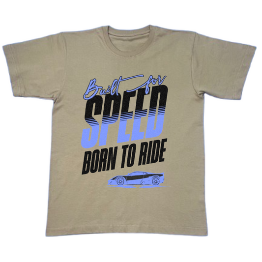 Built For Speed Heavyweight Car T-Shirt with DTF print front view