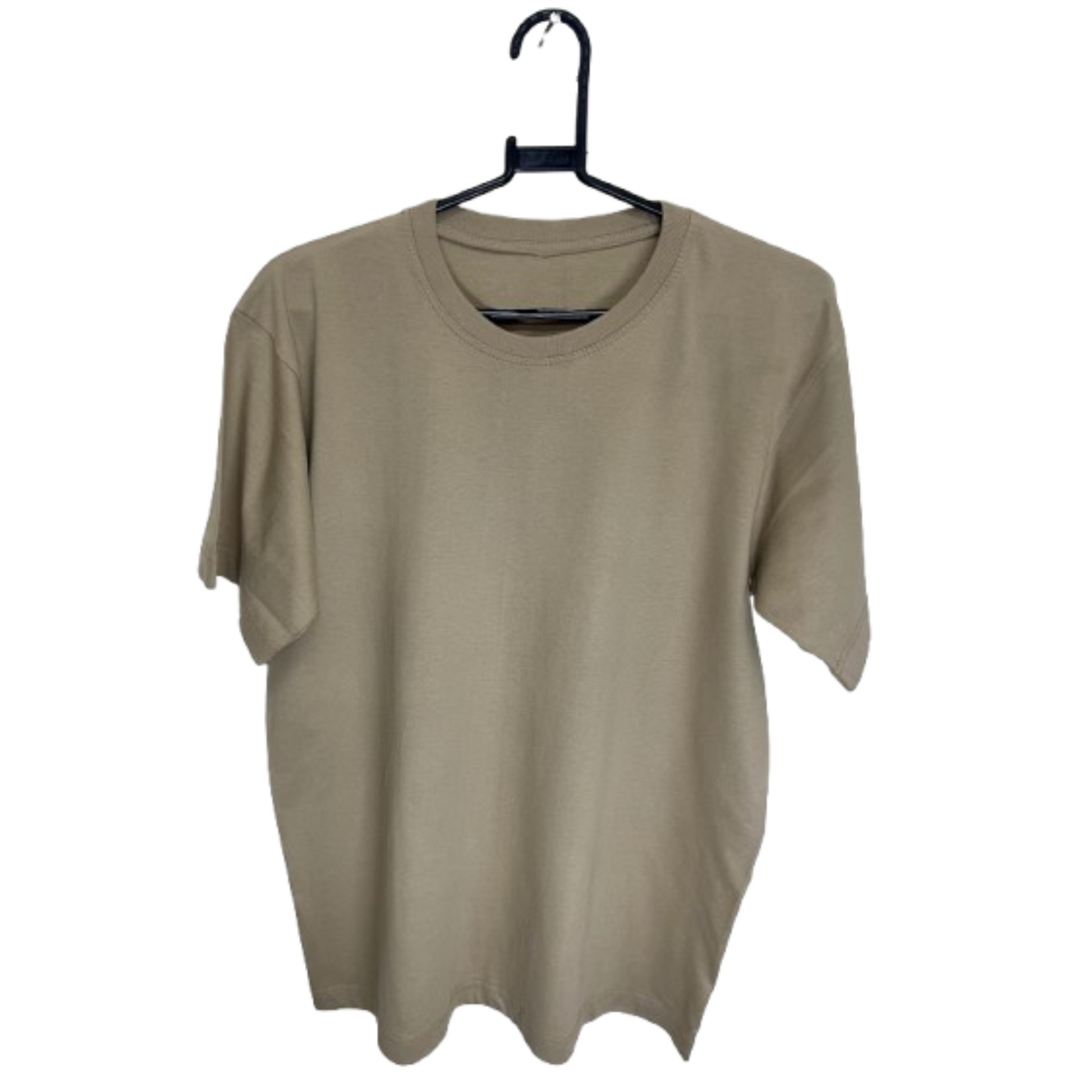 Heavyweight T-Shirt on hanger showing front view, blank and ready for Embroidery – Anza Print Kenya