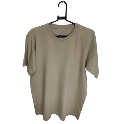 Heavyweight T-Shirt on hanger showing front view, blank and ready for Embroidery – Anza Print Kenya