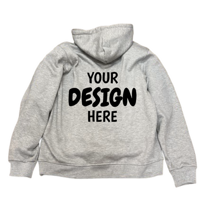 Back view of Hoodie with DTF print example – Anza Print Kenya