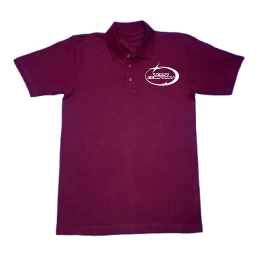 Front view of custom Lightweight Polo Shirt with DTF print – Anza Print Kenya