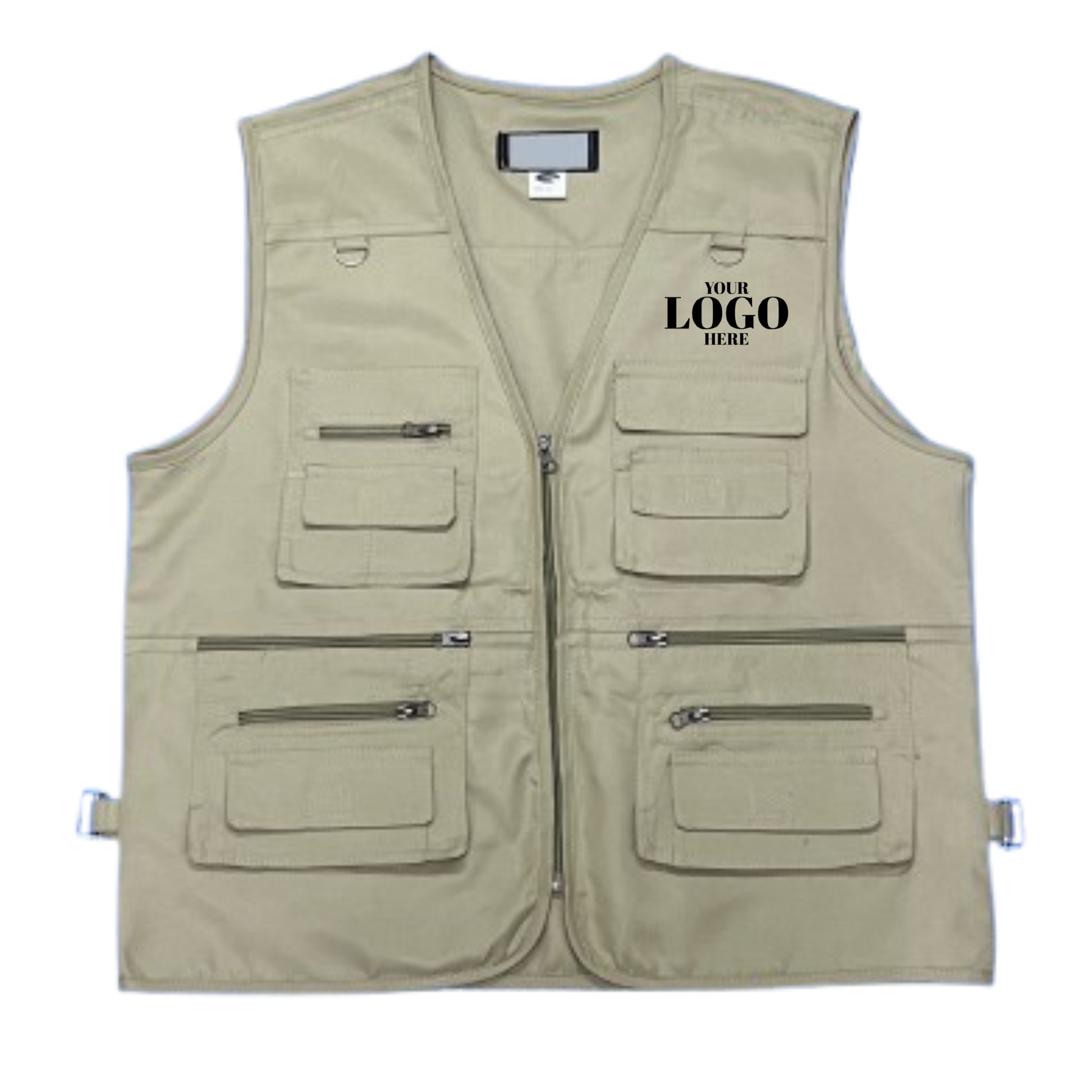 Front view of custom Mission Jacket with example DTF print – Anza Print Kenya