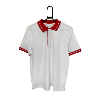 Multicolor Polo Shirt on hanger – ready for DTF customization by Anza Print