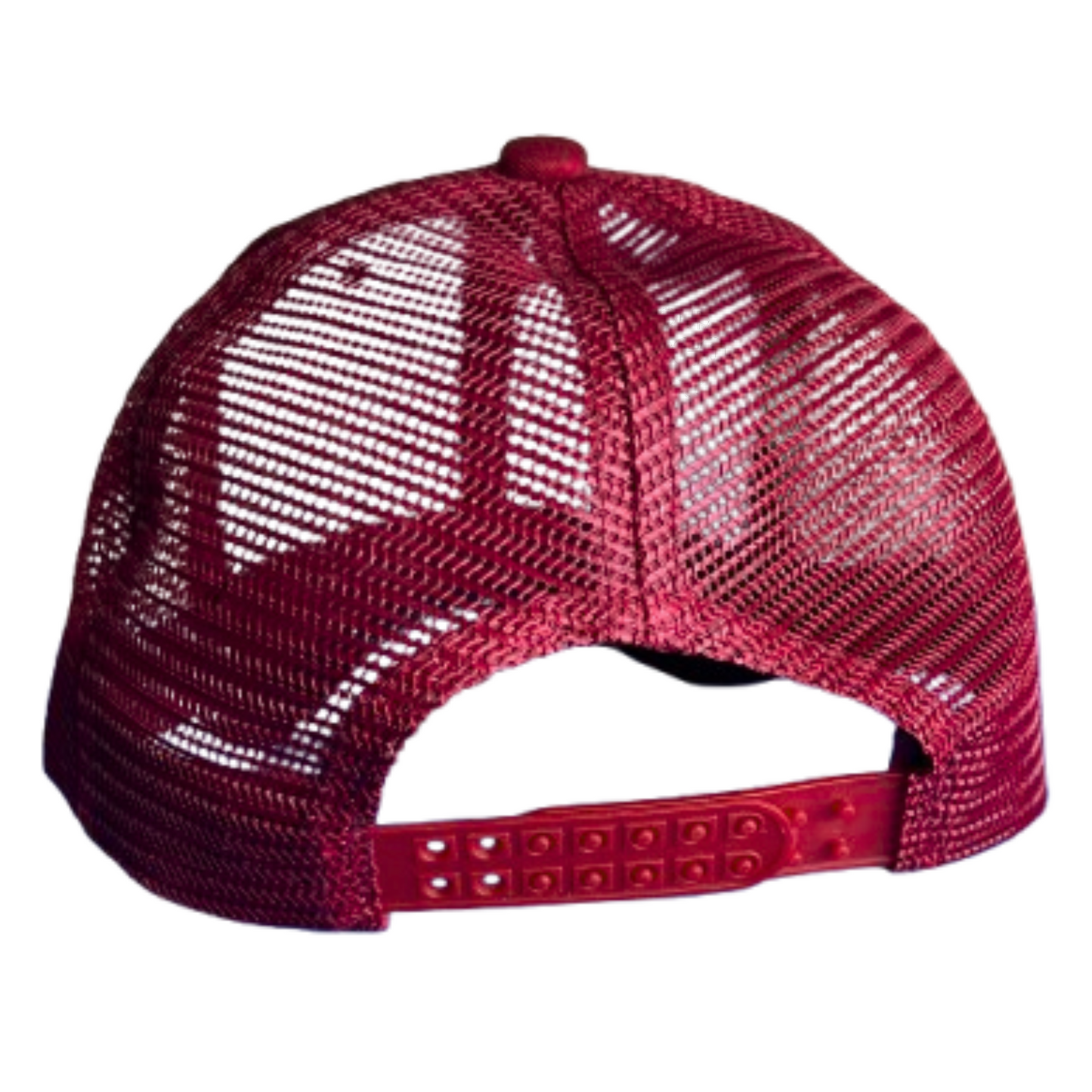 Back view showing adjustable snap and mesh ventilation of custom Netback Cap – Anza Print Kenya