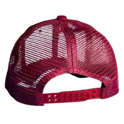 Back view showing adjustable snap and mesh ventilation of custom Netback Cap – Anza Print Kenya