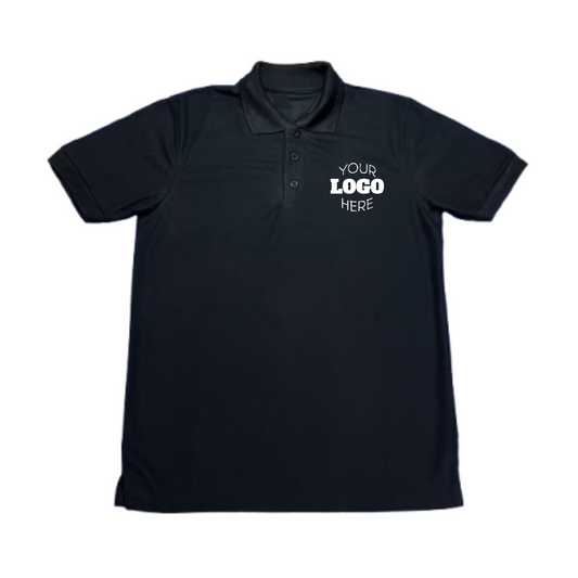 Front view of custom Polo Shirt with DTF print – Anza Print Kenya